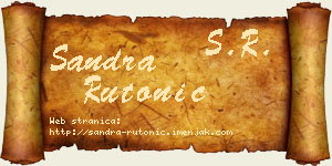 Sandra Rutonić vizit kartica
